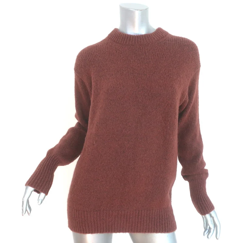 Tibi Soft Mohair Oversize Sweater Brown Size Extra Extra Small Crewneck Pullover High Neck Crew Neck V-Neck Tibi Soft Mohair Oversize Sweater Brown Size Extra Extra Small Crewneck Pullover High Neck Crew Neck V-Neck