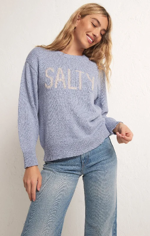 Waves And Salty Sweater Toggled Drawstring Belted