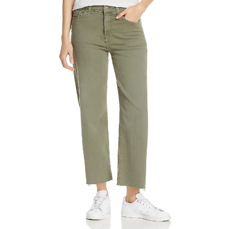7 For All Mankind Womens Alexa Wide Leg Cropped Jeans Elegant Dark-Wash Bootcut Jeans 7 For All Mankind Womens Alexa Wide Leg Cropped Jeans Elegant Dark-Wash Bootcut Jeans