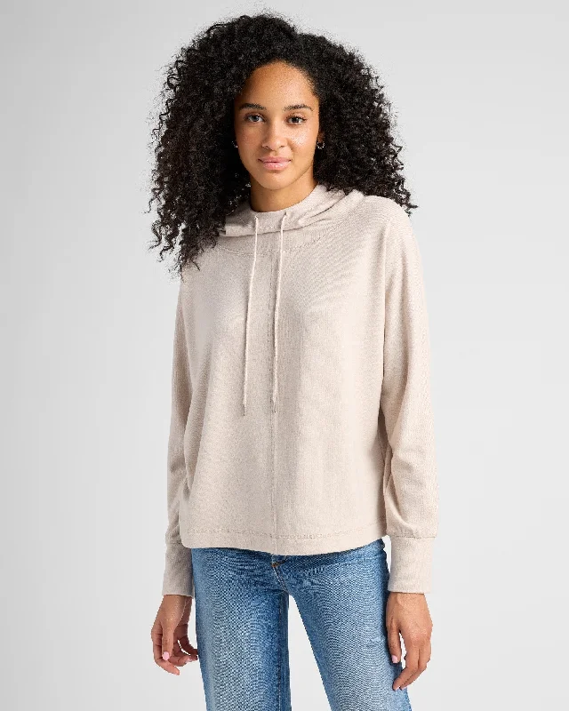 Arlo Hoodie Hoodie with Metallic Shiny Futuristic