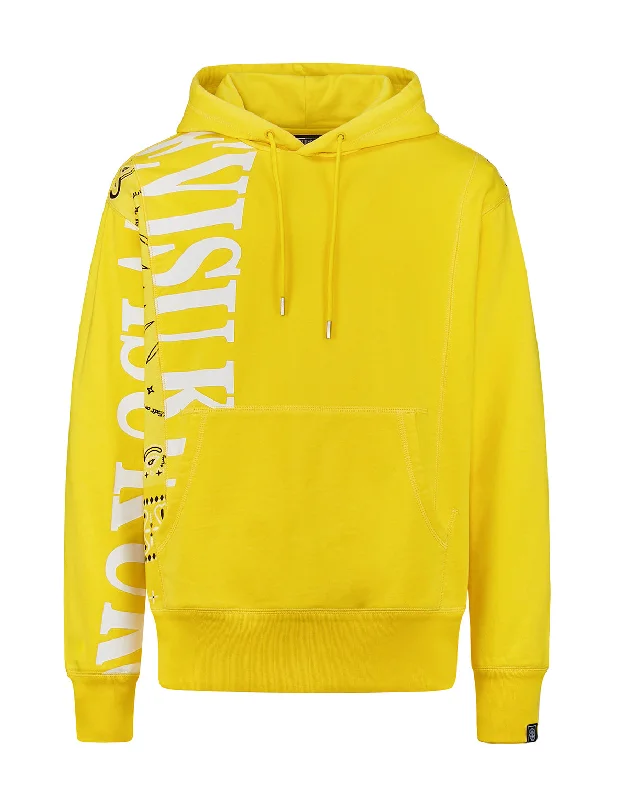 Bandana Panel Hoodie Hoodie with Ribbed Cuffs Snug Fit Comfort