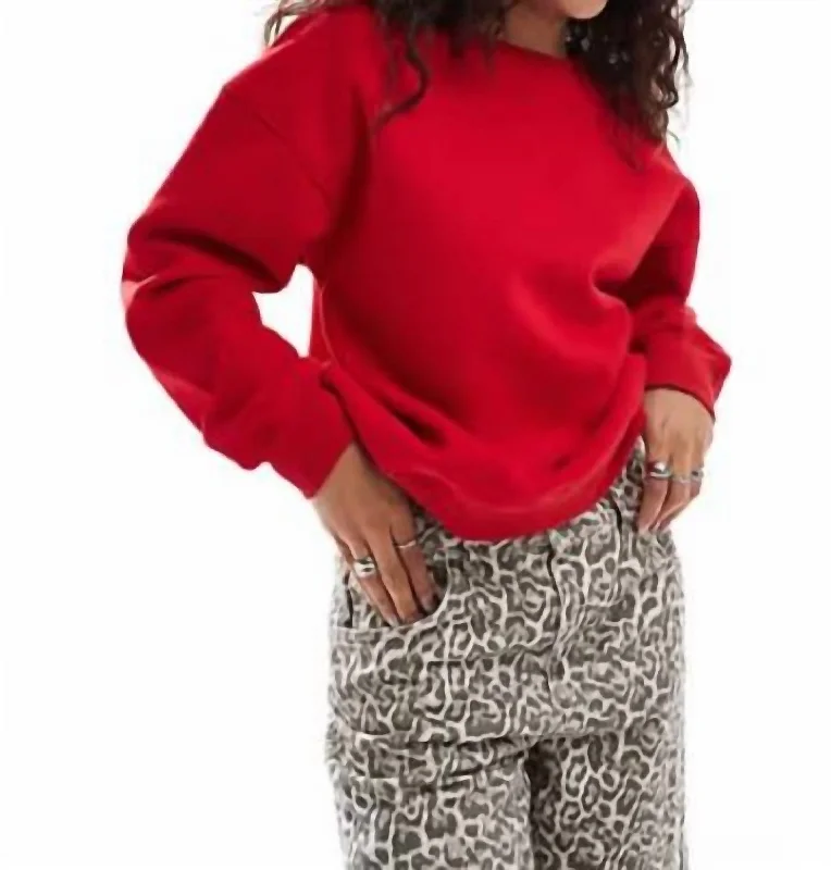 Be Kind Sweatshirt In Red Hooded Sweatshirt Casual Wear Street Style