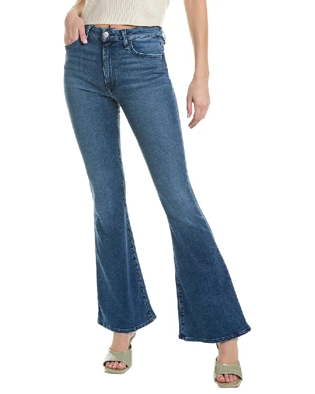 Hudson Jeans Heidi High-Rise Poppy Flare Jean Comfortable Jogger Style Jeans