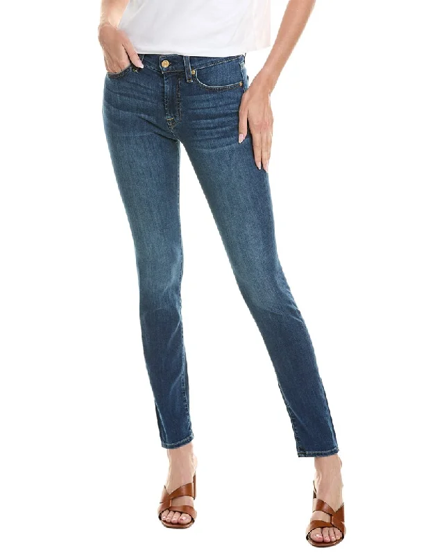 7 For All Mankind Gwenevere Graham Street Jean Chic Faded Blue Jeans
