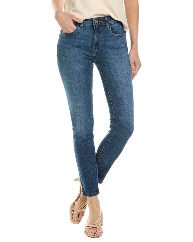 Dl1961 Mid-Rise Instaculpt Skinny Florence Ankle Cut Jean Cozy Relaxed Fit Jeans