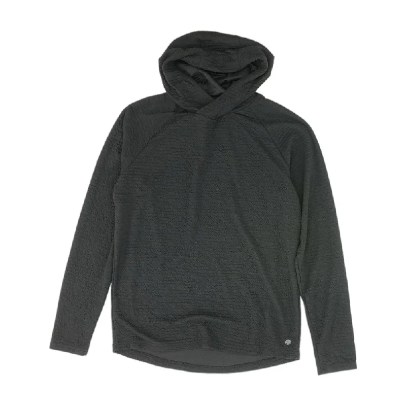 Black Solid Hoodie Hoodie with Hem Contrast Bold Stylish