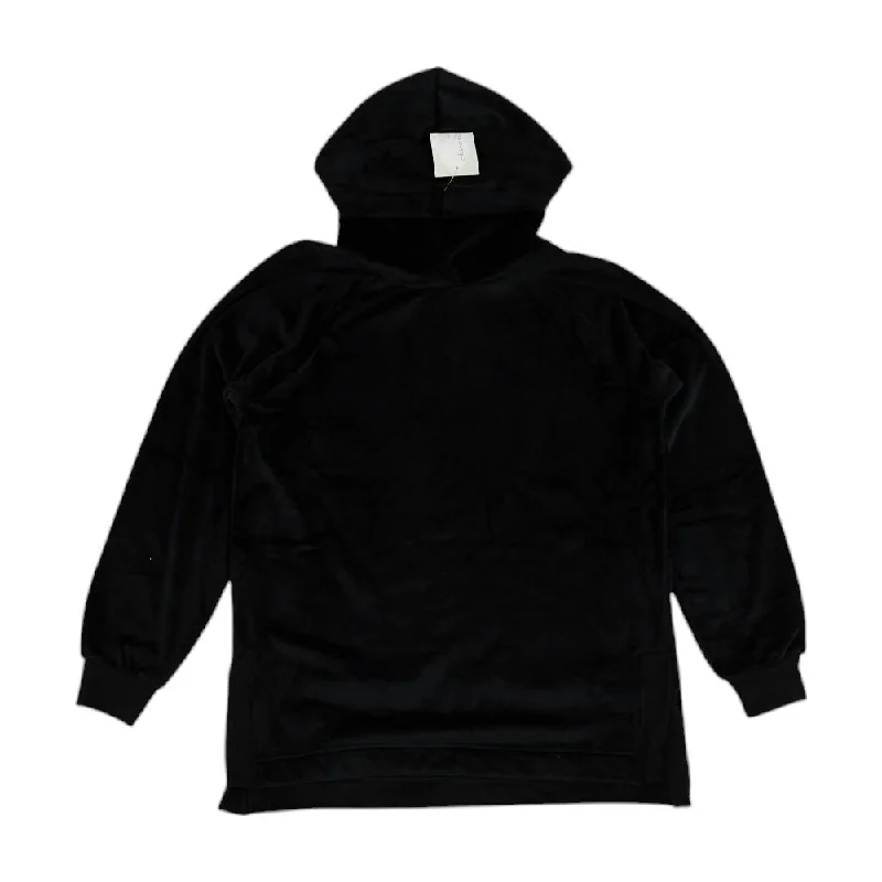 Black Solid Hoodie Hoodie with Earth Tones Natural Calm