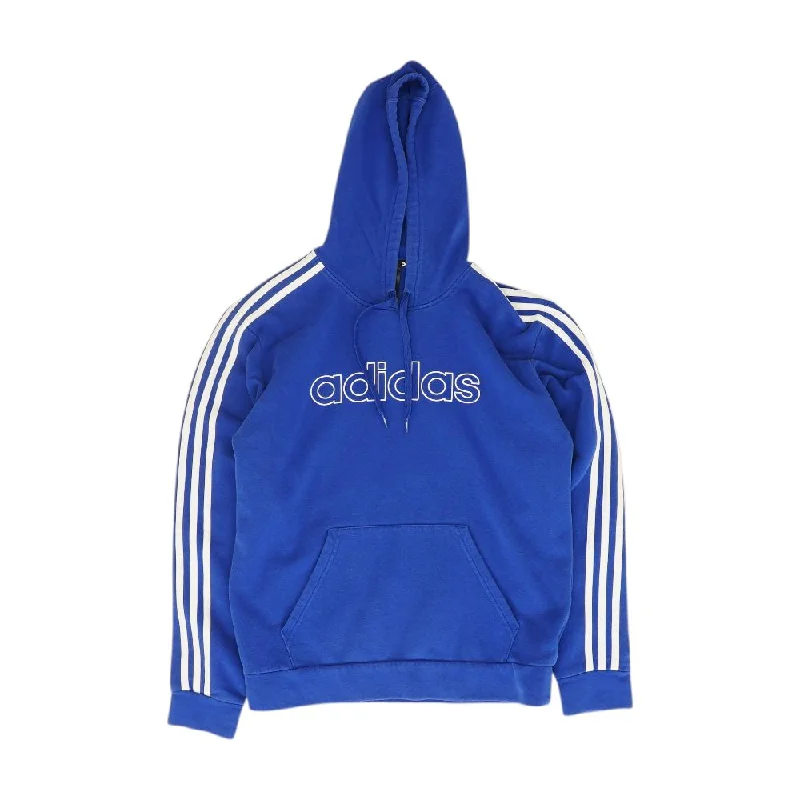Blue Graphic Hoodie Hoodie with Double Zipper Versatile Adjustable