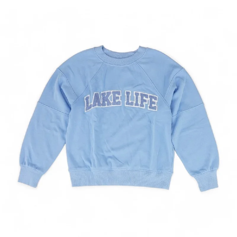 Blue Solid Sweatshirt Hoodie with Earth Tones Natural Calm