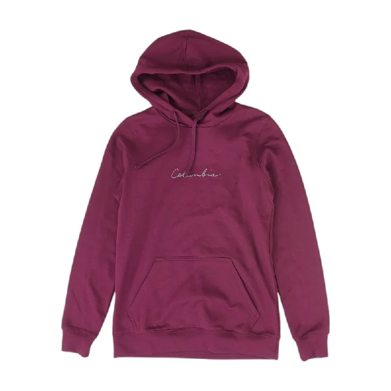 Burgundy Solid Hoodie Hoodie with Back Slit Movement Comfort