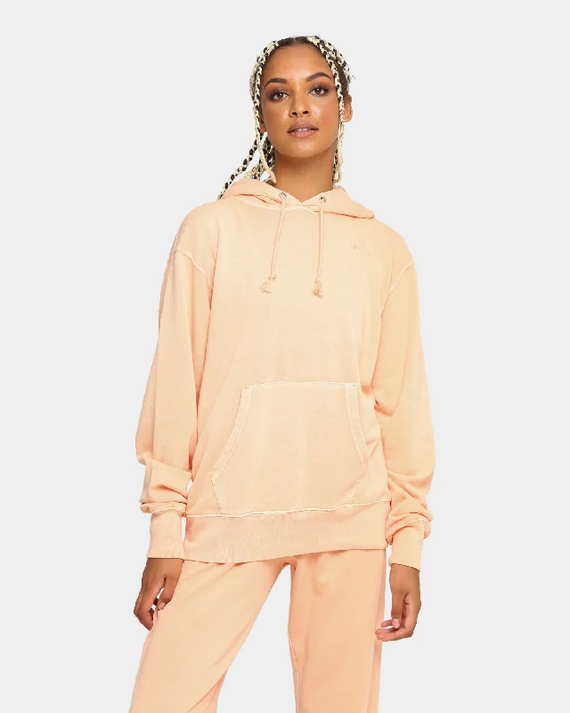 Champion Women's Vintage Dye BF Hoodie Certain Peach Hoodie with Monochrome Minimalist Simple Champion Women's Vintage Dye BF Hoodie Certain Peach Hoodie with Monochrome Minimalist Simple