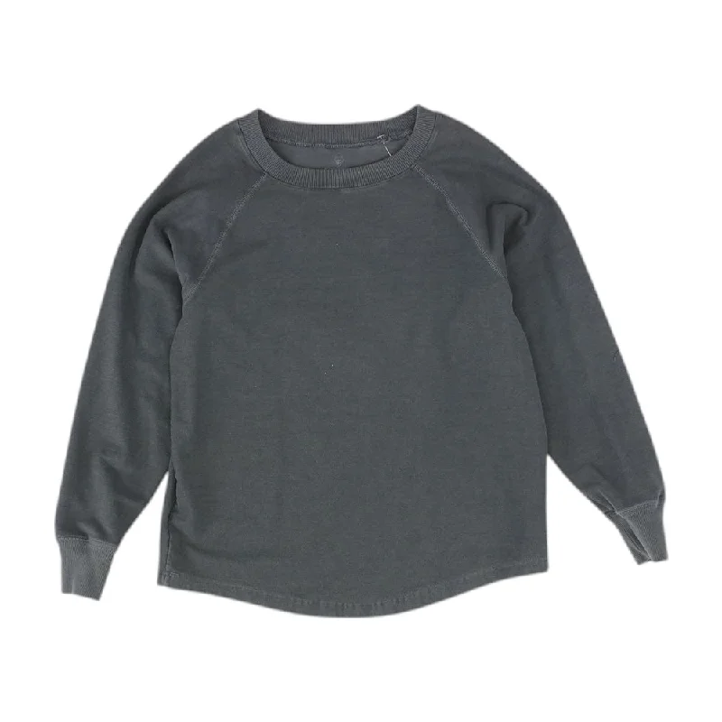 Charcoal Solid Sweatshirt Hoodie with Reflective Safety Nightwear