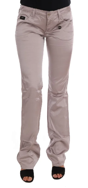 Costume National Chic Beige Slim Fit Designer Jeans Comfortable Drawstring Waist Jeans Costume National Chic Beige Slim Fit Designer Jeans Comfortable Drawstring Waist Jeans