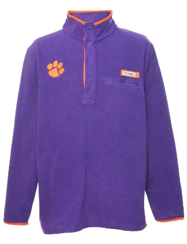 Columbia Fleece Sweatshirt - L Hoodie with Oversized Fit Loose Comfortable