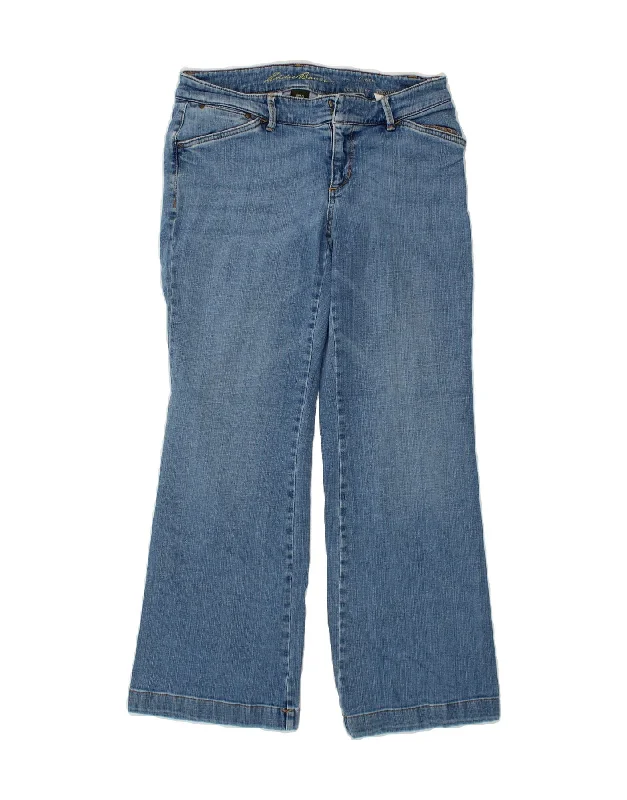 EDDIE BAUER Womens Curvy Bootcut Jeans US 8 Medium W30 L30 Blue Cotton Fashionable Relaxed Fit Denim EDDIE BAUER Womens Curvy Bootcut Jeans US 8 Medium W30 L30 Blue Cotton Fashionable Relaxed Fit Denim
