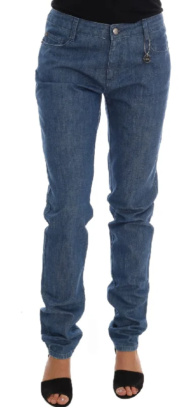 Costume National Elegant Boy Fit Blue Wash Jeans Comfortable Distressed Straight-Leg Jeans Costume National Elegant Boy Fit Blue Wash Jeans Comfortable Distressed Straight-Leg Jeans