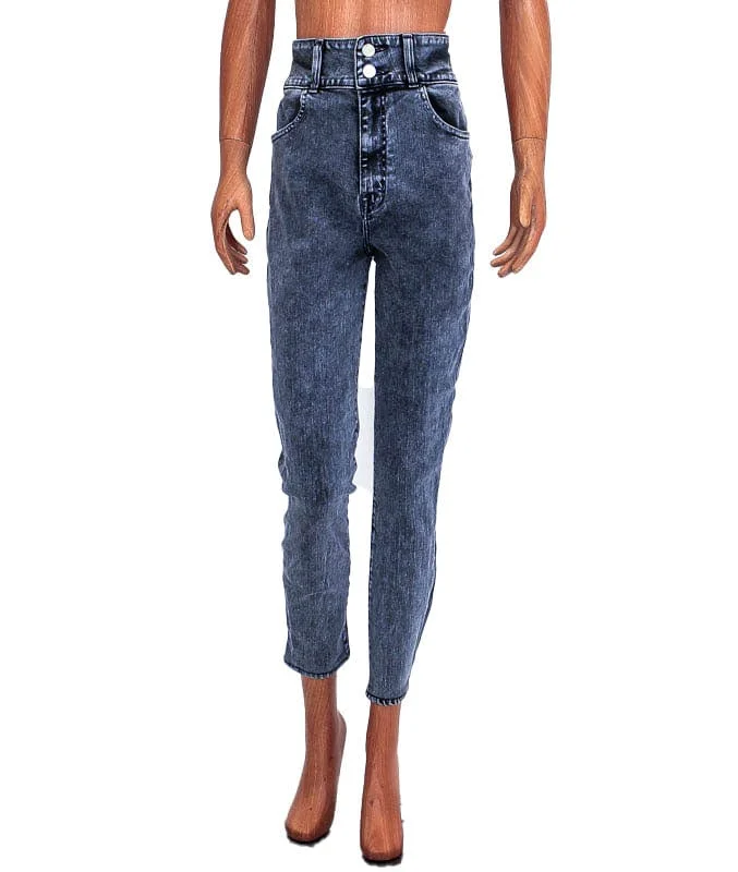 "Elsa Saturday Jean" High-Rise Skinny Stylish High-Waist Skinny Denim