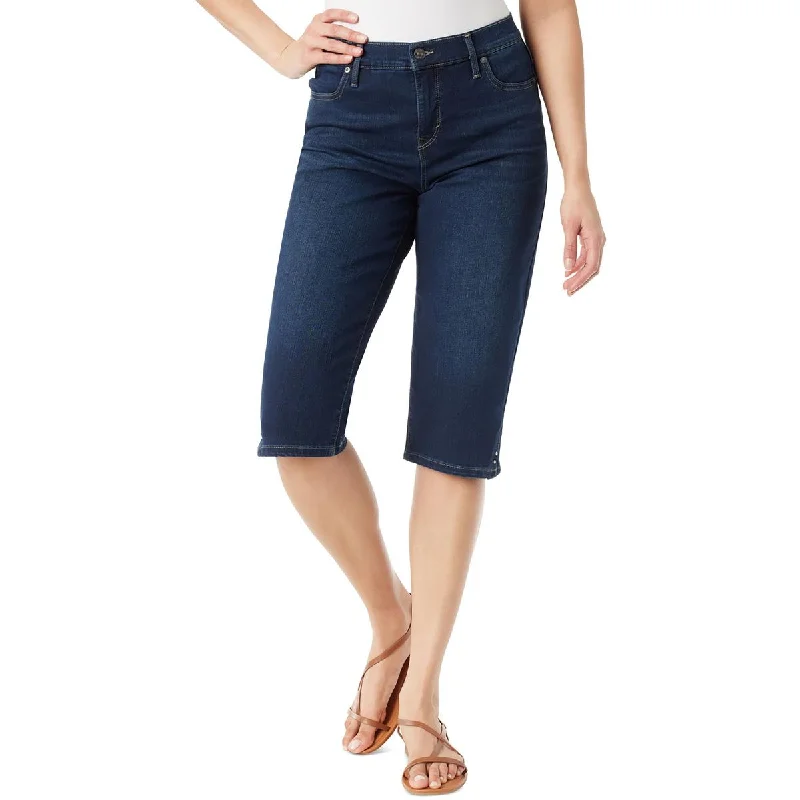 Gloria Vanderbilt Womens 46 Denim Slimming Capri Jeans Comfortable Flare Leg Jeans