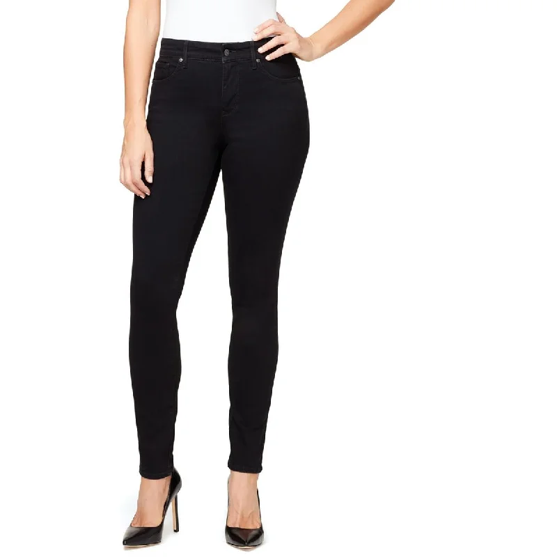Gloria Vanderbilt Womens Mid Rise Slimming Skinny Jeans Cozy Wide-Legged Jeans