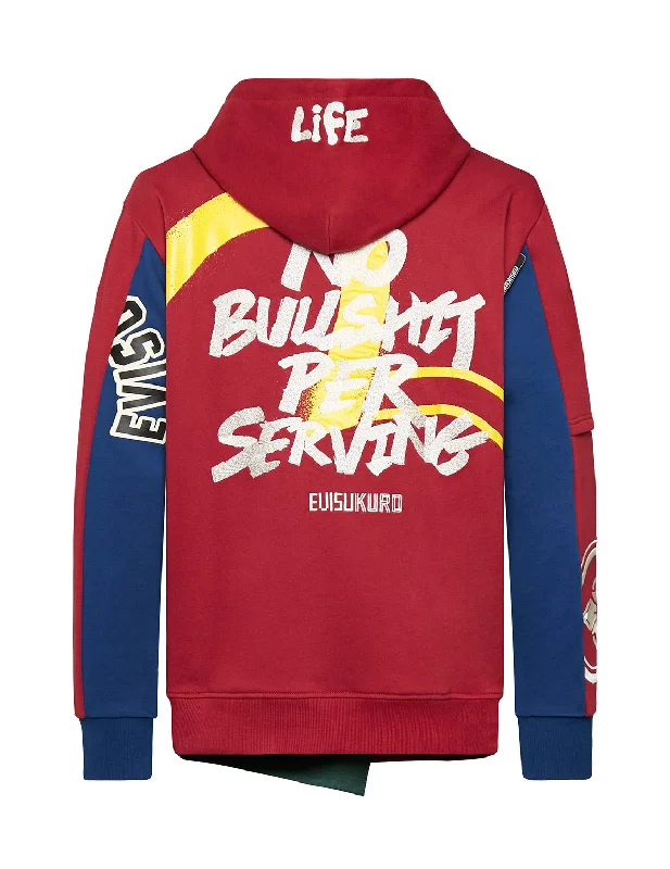 Graffiti and Seagull Print Hoodie Oversized Hoodie Comfort Casual