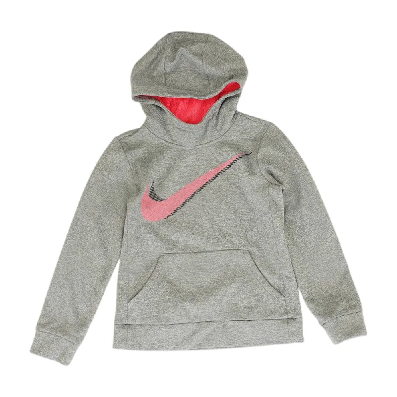 Gray Solid Hoodie Hoodie with High-Low Hem Asymmetrical Trendy