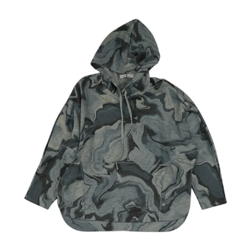 Gray Tie Dye Hoodie Hoodie with Turtle Neck Cozy Winter