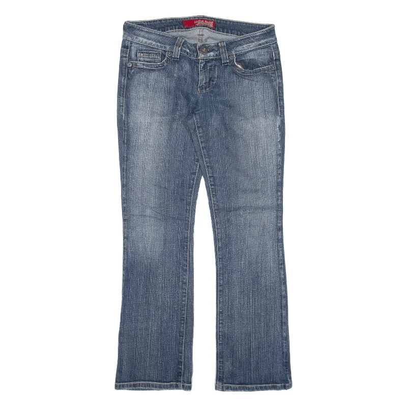 GUESS Jeans Blue Denim Regular Bootcut Womens W30 L29 Comfortable Drawstring Waist Jeans GUESS Jeans Blue Denim Regular Bootcut Womens W30 L29 Comfortable Drawstring Waist Jeans