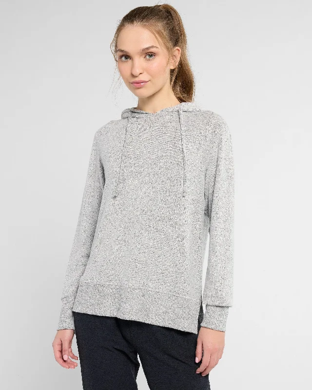 Hacci Pocket Hoodie Hoodie with Cuffed Sleeves Snug Secure