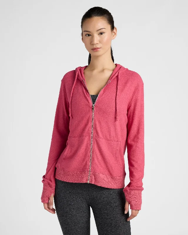 Heathered Sangria Red