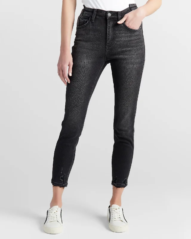 High Rise Skinny Jeans Classic Black Denim Jeans