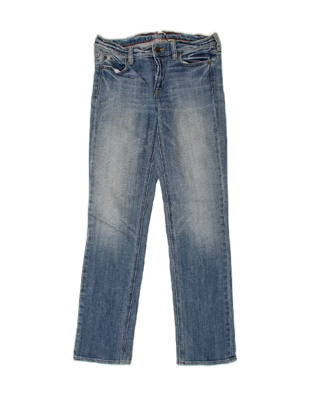 J. CREW Womens Slim Jeans W27 L30  Blue Cotton Stylish Bootcut Denim Jeans