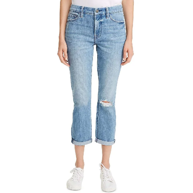 Jen7 by 7 for All Mankind Womens Slimming High Rise Boyfriend Jeans Trendy Button-Up High-Waist Jeans Jen7 by 7 for All Mankind Womens Slimming High Rise Boyfriend Jeans Trendy Button-Up High-Waist Jeans