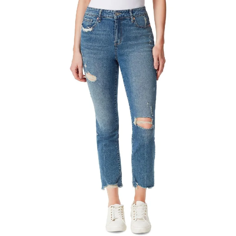 Jessica Simpson Womens Spotlight Denim Ripped Straight Leg Jeans Trendy Skinny Fit Jeans Jessica Simpson Womens Spotlight Denim Ripped Straight Leg Jeans Trendy Skinny Fit Jeans