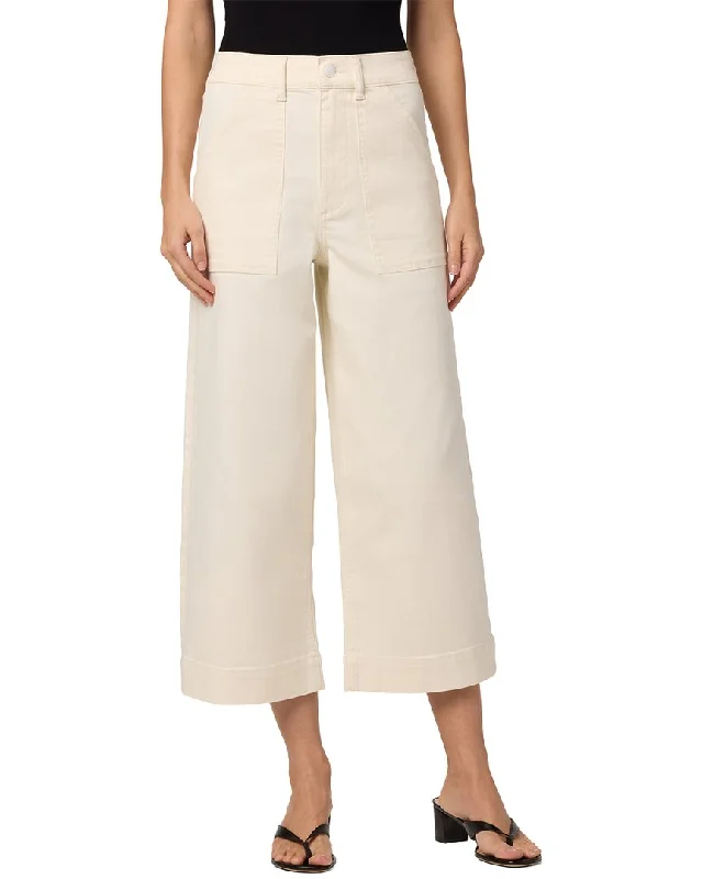 JOE'S Jeans Cream Wide Leg Ankle Jean Elegant Skinny Leg Jeans