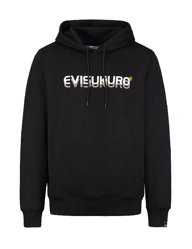 Leather Patch Hoodie Hoodie with Monochrome Minimalist Simple