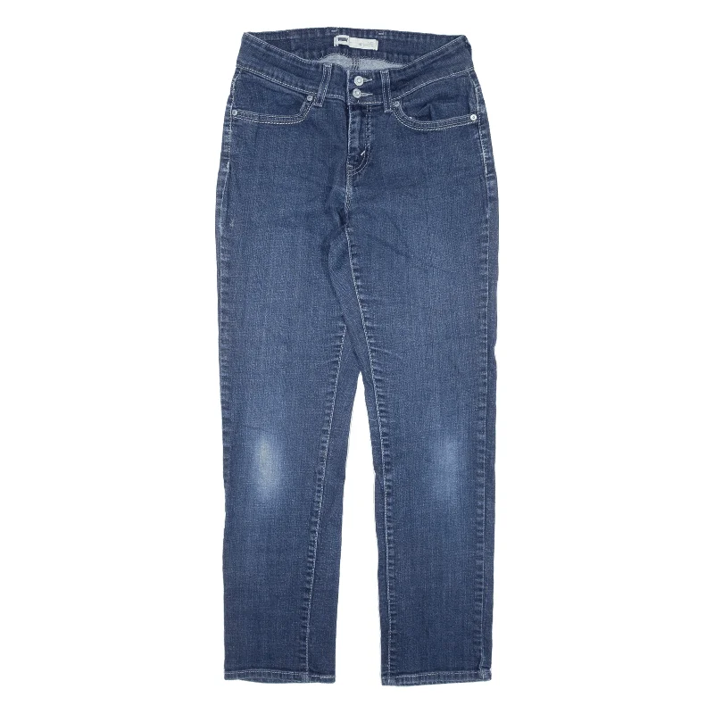 LEVI'S 529 Jeans Blue Denim Regular Skinny Womens W27 L28 Stylish Tapered Fit Jeans