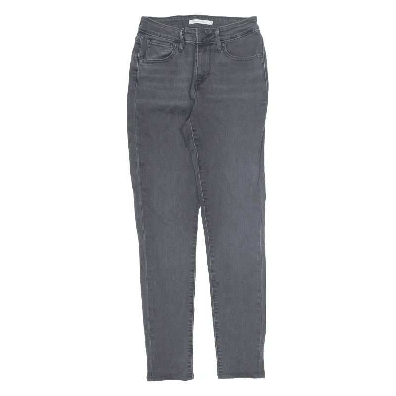 LEVI'S 721 High Rise Jeans Black Denim Slim Skinny Womens W25 L30 Chic Vintage-Inspired Denim Jeans LEVI'S 721 High Rise Jeans Black Denim Slim Skinny Womens W25 L30 Chic Vintage-Inspired Denim Jeans