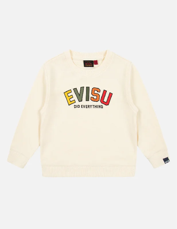 Logo and Daicock Print Sweatshirt Hoodie with Metallic Shiny Futuristic