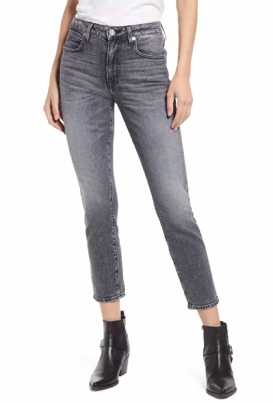 Lou Lou Slim Straight Jean In River Moon Elegant Dark-Wash Bootcut Jeans