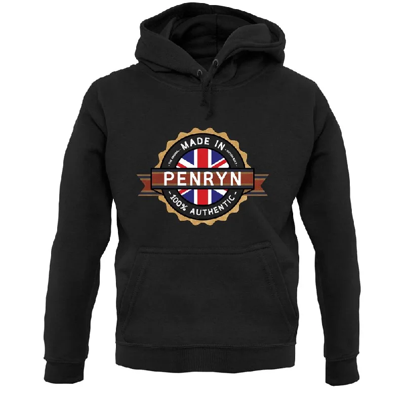 Made In Penryn 100% Authentic Unisex Hoodie Hoodie with Cuffed Sleeves Snug Secure