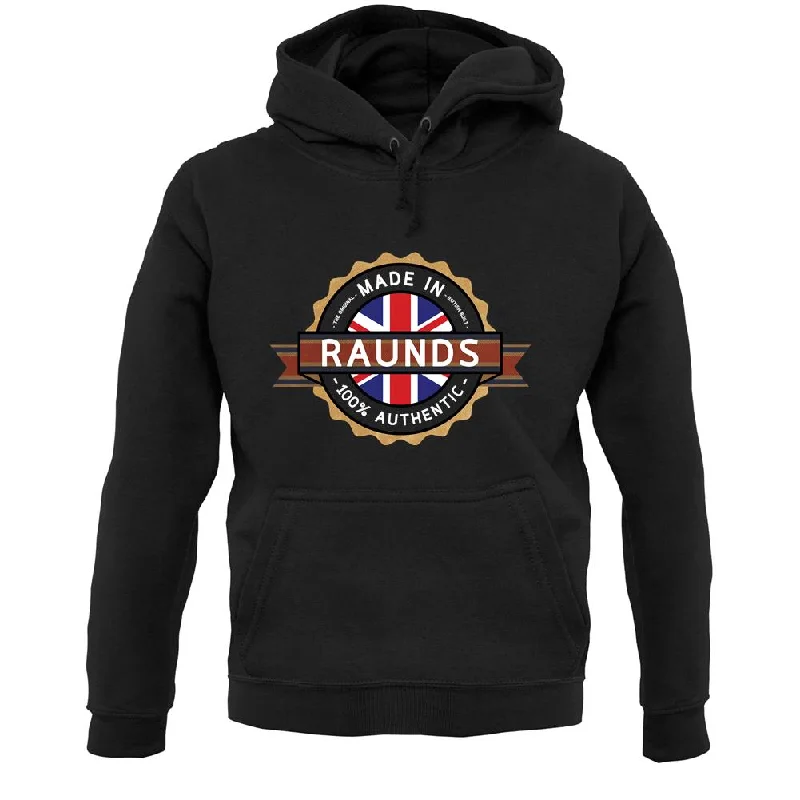 Made In Raunds 100% Authentic Unisex Hoodie Hoodie with Tie-Dye Psychedelic Retro