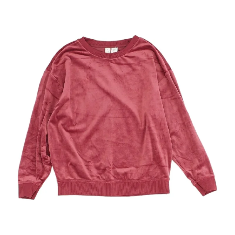 Maroon Solid Sweatshirt Hoodie with Drawcord Adjustable Secure
