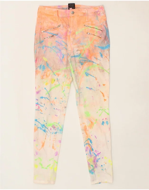 MOSSIMO Womens High Rise Skinny Jeans US 6 Medium W28 L28 White Tie Dye Casual Distressed Skinny Jeans MOSSIMO Womens High Rise Skinny Jeans US 6 Medium W28 L28 White Tie Dye Casual Distressed Skinny Jeans