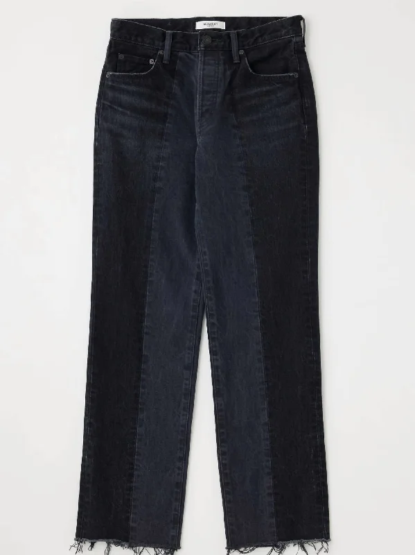 Mv Hearthstone Straight Leg Jean In Black Comfortable Zip-Fly Denim Jeans