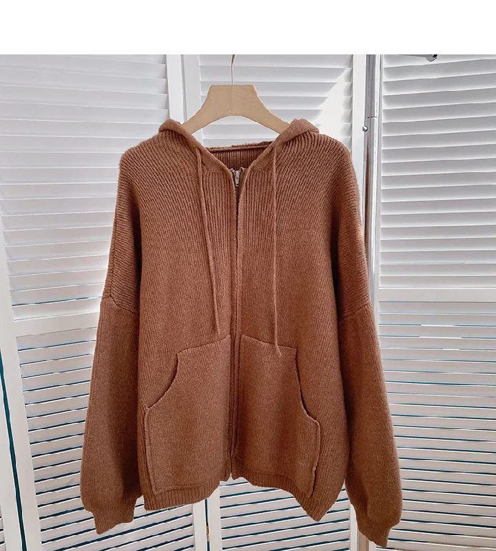 New Korean casual simple solid color loose hooded top 6036 Hoodie with Applique Textured Unique New Korean casual simple solid color loose hooded top 6036 Hoodie with Applique Textured Unique
