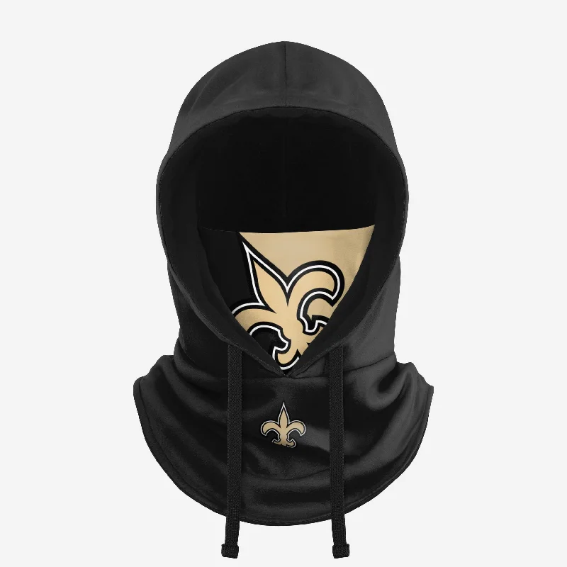 New Orleans Saints Drawstring Hooded Gaiter Hoodie with Drawstring Waist Adjustable Fitted New Orleans Saints Drawstring Hooded Gaiter Hoodie with Drawstring Waist Adjustable Fitted