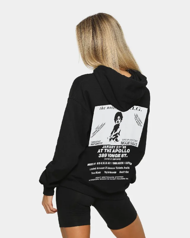 Notorious B.I.G Men's RTD Tour Poster Vintage Hoodie Black Hoodie with Set-In Sleeves Structured Classic Notorious B.I.G Men's RTD Tour Poster Vintage Hoodie Black Hoodie with Set-In Sleeves Structured Classic