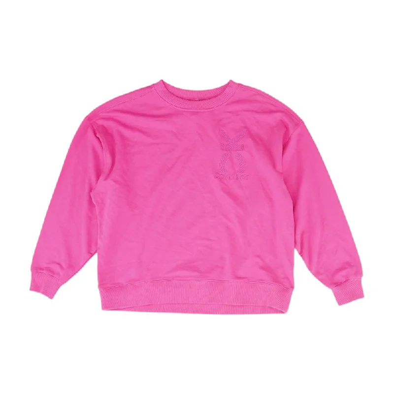 Pink Solid Sweatshirt Hoodie with Monochrome Minimalist Simple