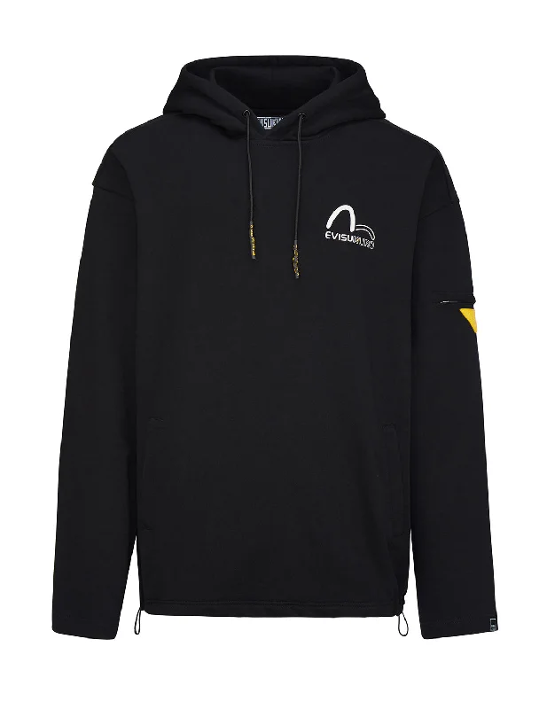 Ribbed Back Hem Hoodie Hoodie with Slim Fit Tailored Modern