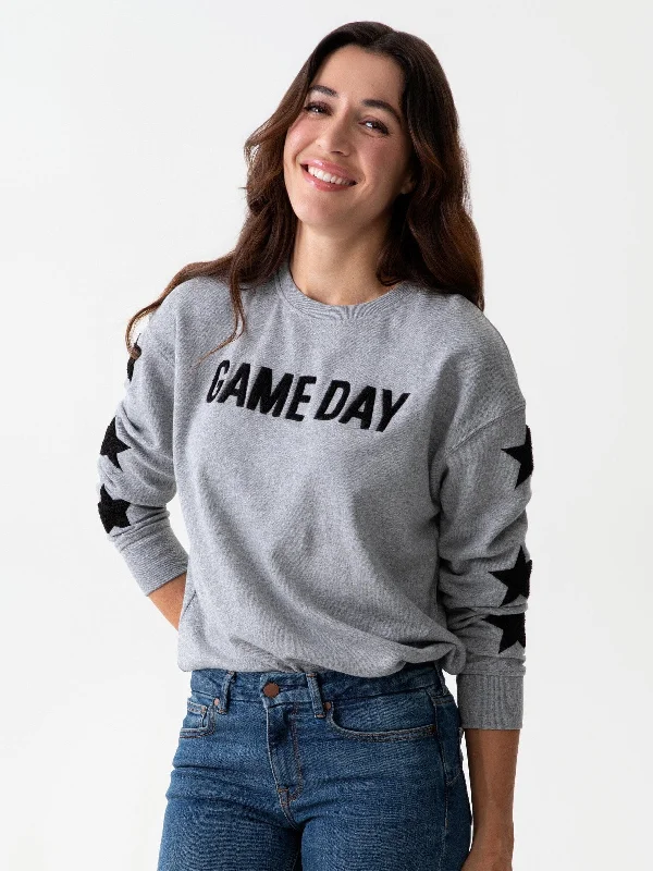 "Game Day" Sweatshirt | Smoke Hoodie with Hood Adjustable Protection